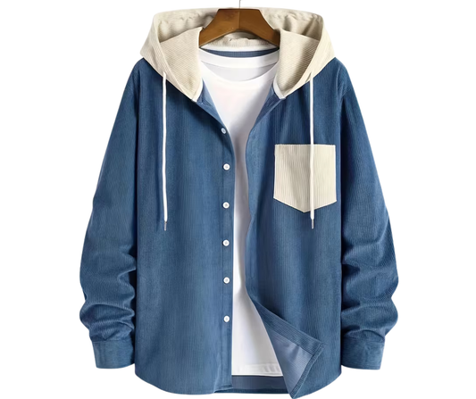 Black & White Striped Knit Sweater – Thick Winter Pullover with Embroidered “M” Logo